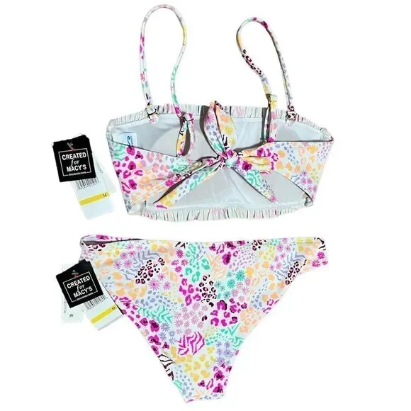 🍑 California Waves Juniors Bikini, M - Picture 2 of 5